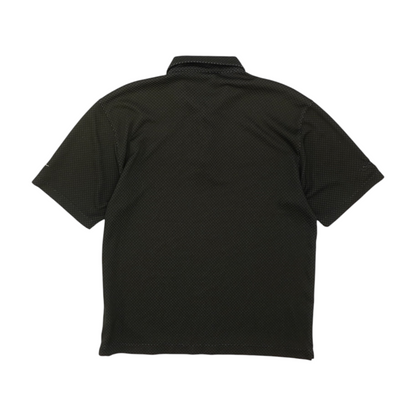 Black Solid Short Sleeve Polo