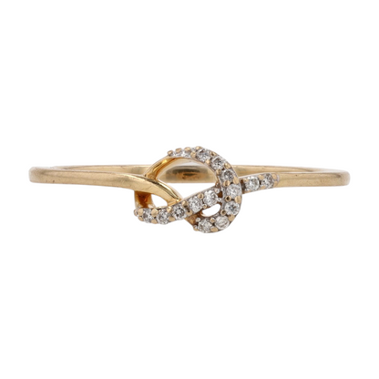 18K Yellow Gold Diamond Fashion Ring