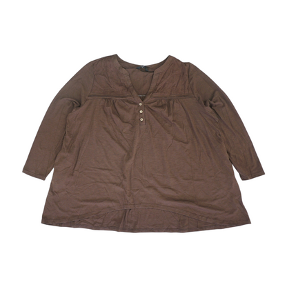Brown Plus Size Blouse