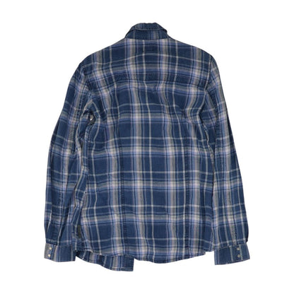 Blue Plaid Long Sleeve Button Down
