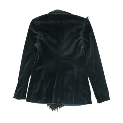 Black Solid Blazer