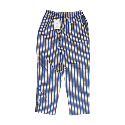 Navy Striped Regular Pants