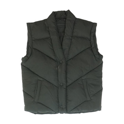 Black Solid Active Vest