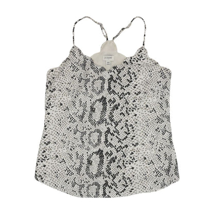 Ivory Animal Print Sleeveless Blouse
