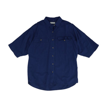 Navy Plaid Button Down