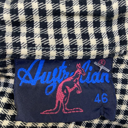 Vintage Black Plaid Long Sleeve Button Down