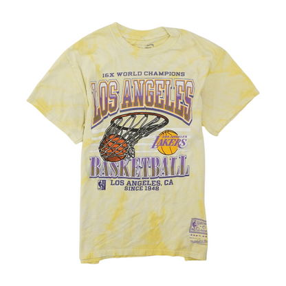 Yellow Los Angeles Lakers Graphic T-Shirt