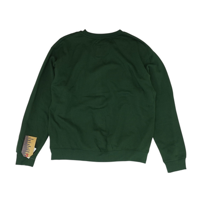 Green Solid Sweatshirt Pullover