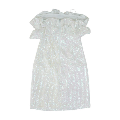 White Misc Mini Dress