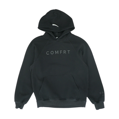Black Solid Hoodie Pullover