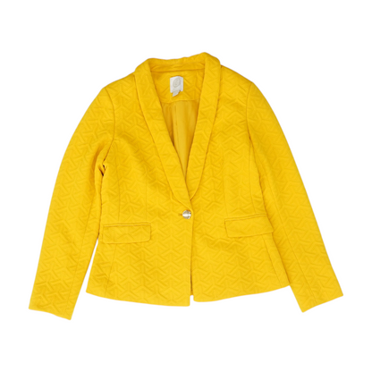 Yellow Solid Blazer