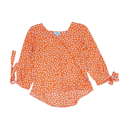 Red Floral Blouse