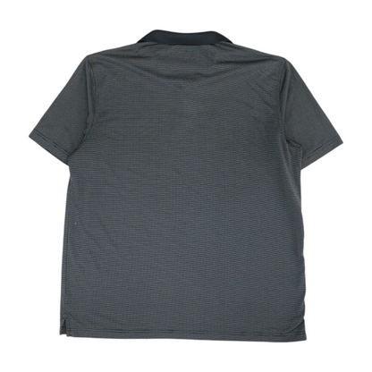 Black Striped Short Sleeve Polo