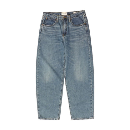 Blue Solid High Rise Jeans
