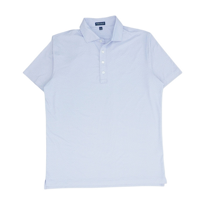 Purple Print Short Sleeve Polo