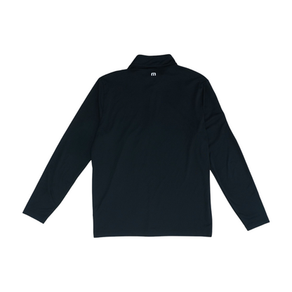 Black Solid 1/4 Zip Pullover