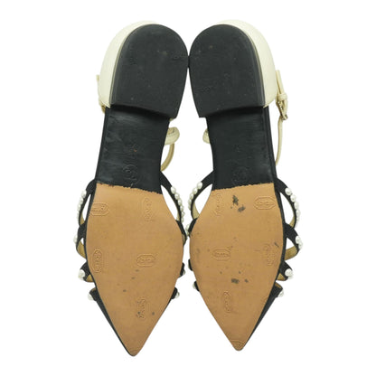 Paris-Rome Faux Pearl Flats