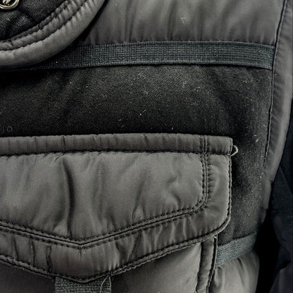 Black Ryan Mixed-Media Down Jacket
