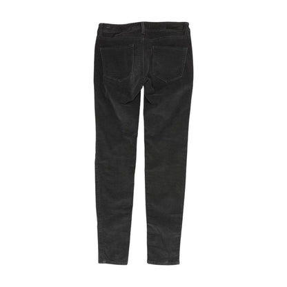 Gray Solid Five Pocket Pants
