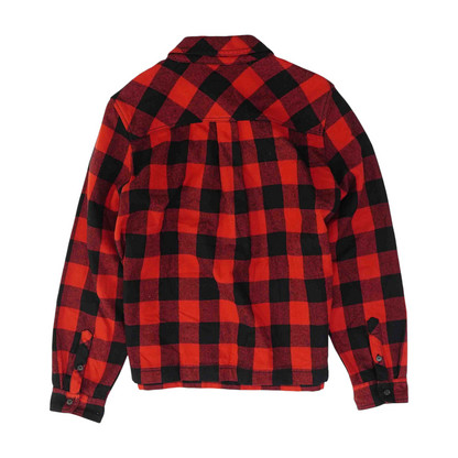 Red Plaid 1/4 Zip Pullover