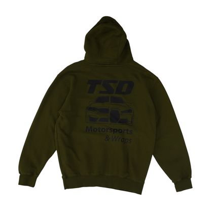 Green Solid Hoodie Pullover