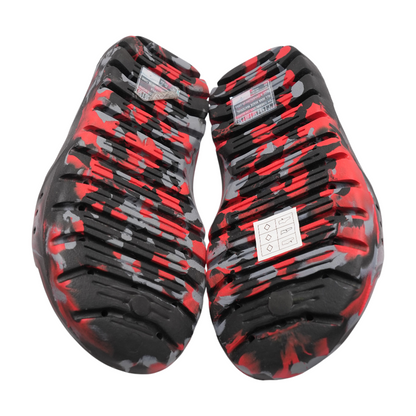 Red Athletic Slides Shoes