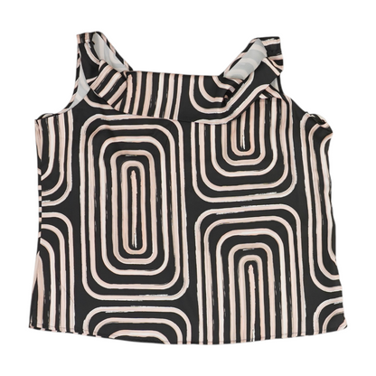 Black Animal Print Blouse