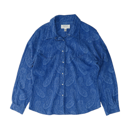 Blue Paisley Button Down