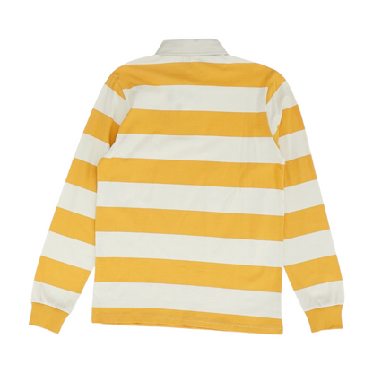Yellow Striped Long Sleeve Polo
