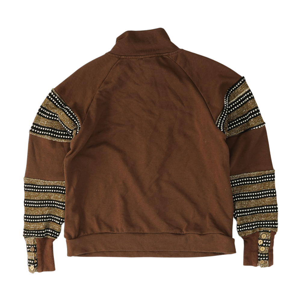 Brown Solid Pullover