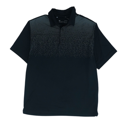 Black Solid Short Sleeve Polo