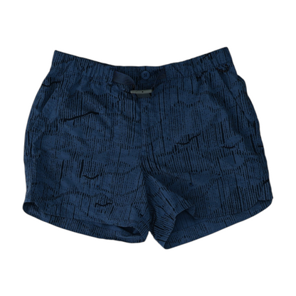Blue Abstract Active Shorts