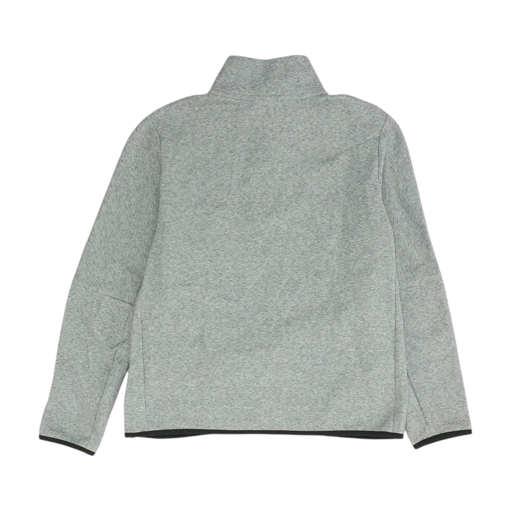 Gray Solid 1/4 Zip Pullover