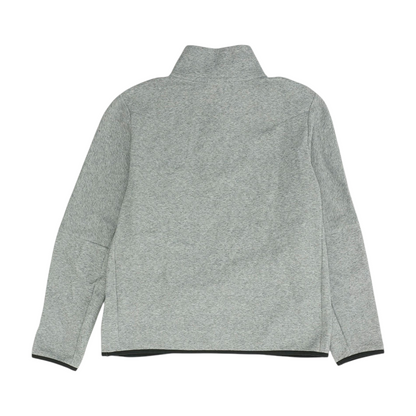 Gray Solid 1/4 Zip Pullover