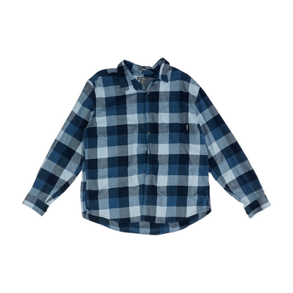Blue Check Flannel Button Down