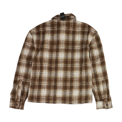 Brown Plaid Flannel Button Down