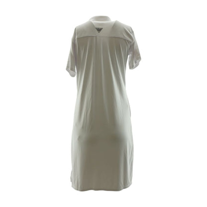 White Solid Mini Dress