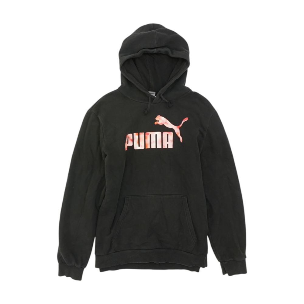 Black Solid Hoodie Pullover