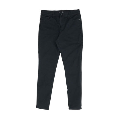 Black Mid Rise Skinny Leg Jeans