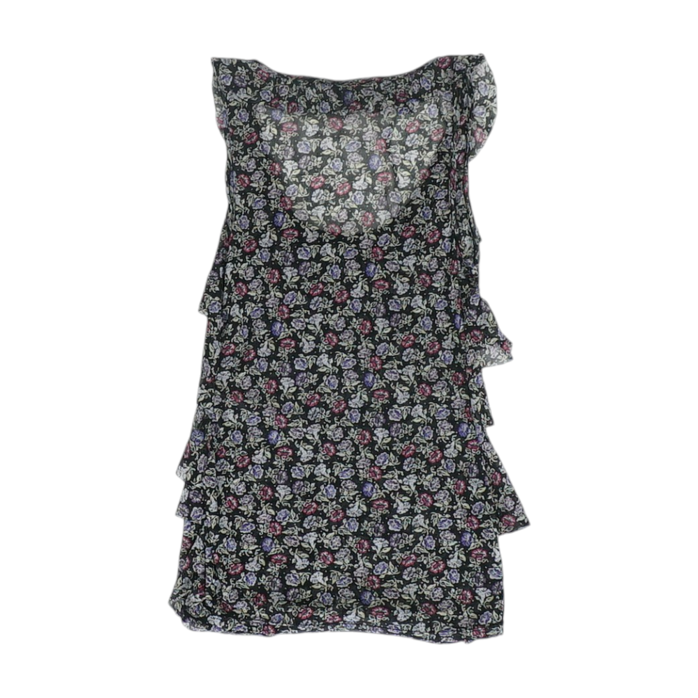 Black Floral Blouse