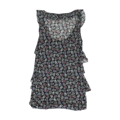 Black Floral Blouse