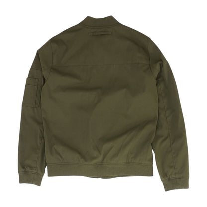 Green Solid Bomber Jacket