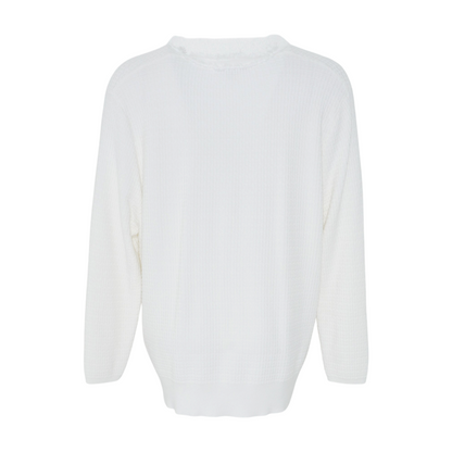 White Plus Cardigan Sweater