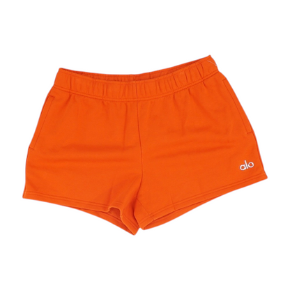 Red Solid Active Shorts