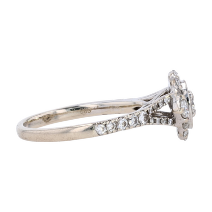 1/2 ctw 14K White Gold Diamond Engagement Ring