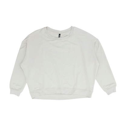 Beige Solid Sweatshirt Pullover