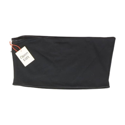 Black Solid Sleeveless Blouse