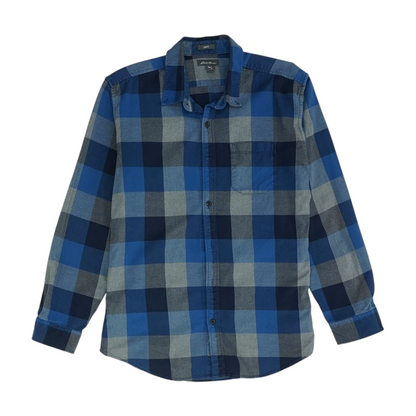 Blue Check Long Sleeve Button Down