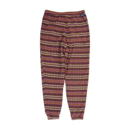 Brown Graphic Active Pants