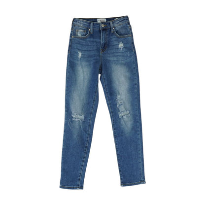 Blue Solid Jeans